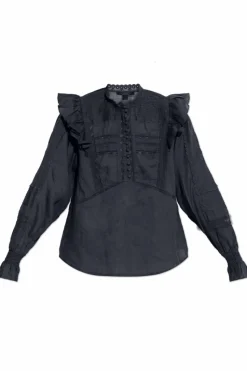 AllSaints GRANATOWY Top `Heather`