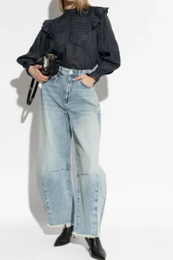 AllSaints GRANATOWY Top `Heather`