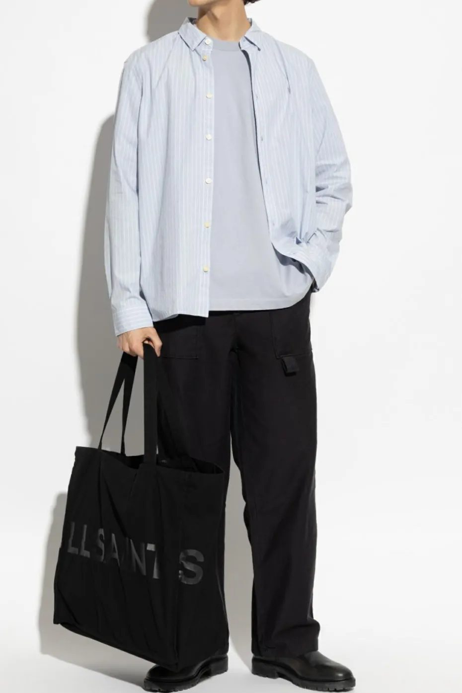 AllSaints jasnoniebieski Koszula `Saint`