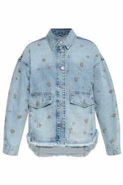 AllSaints jasnoniebieski Jeansowa kurtka `Hettie`