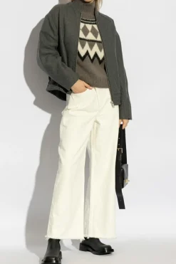 AllSaints kremowy Jeansy `Aki`