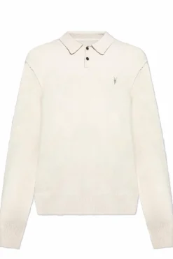 AllSaints kremowy Polo `Statten`