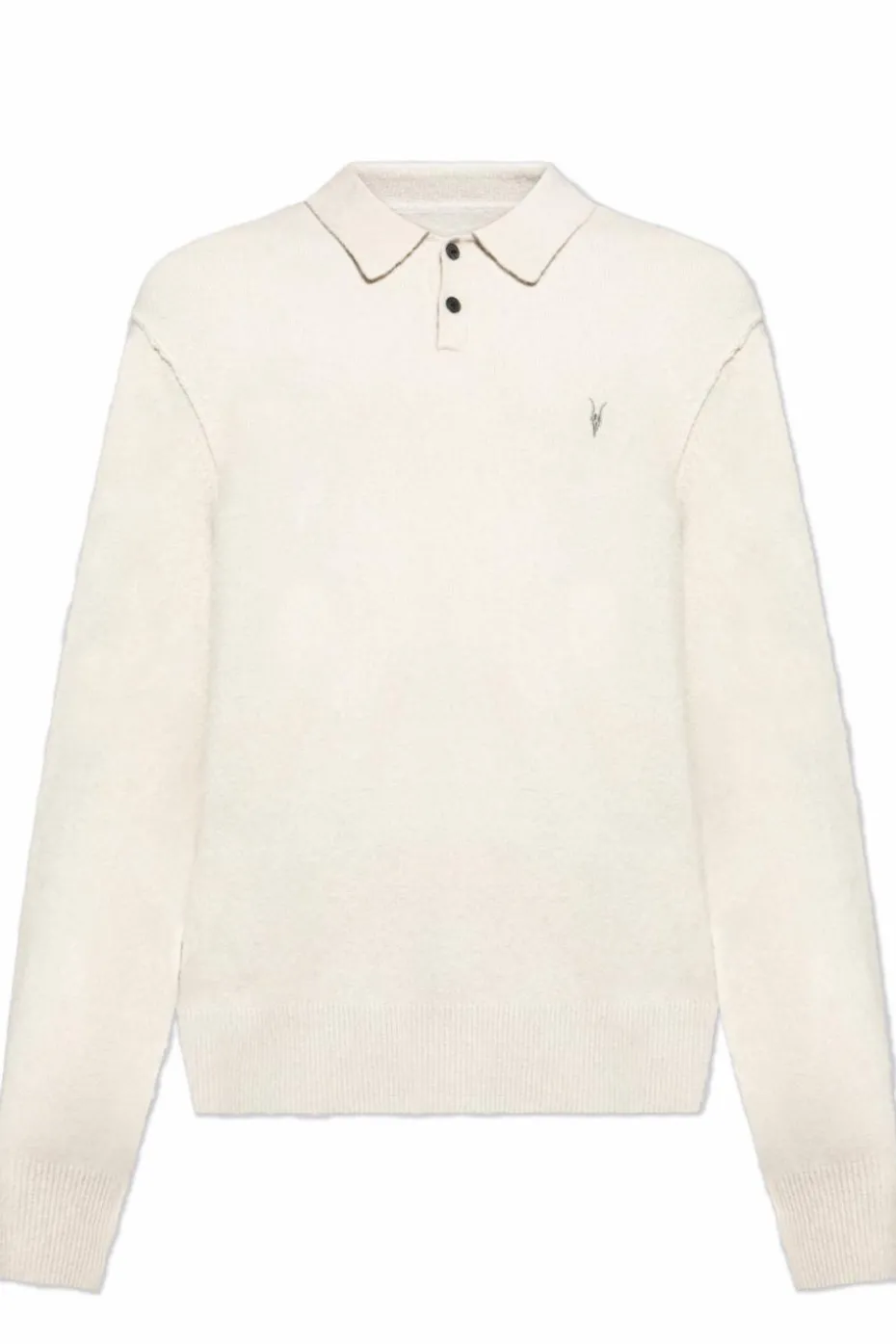 AllSaints kremowy Polo `Statten`