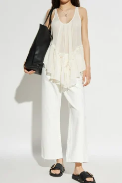 AllSaints kremowy Top `Rach`