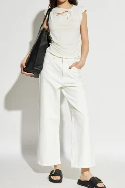 AllSaints kremowy Top `Robin`