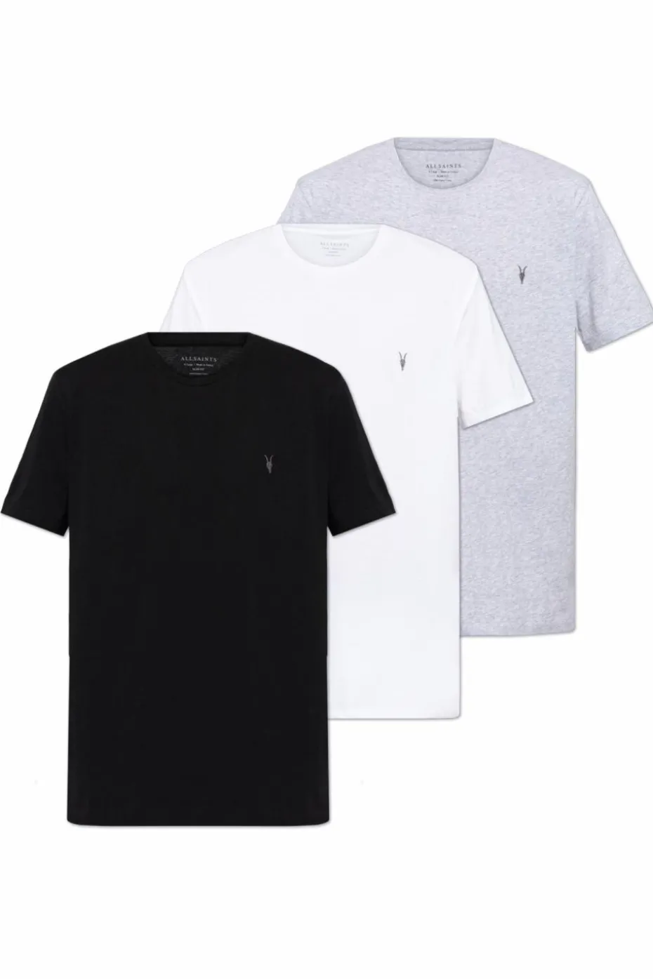AllSaints MULTIKOLOR Trójpak t-shirtów `Brace`