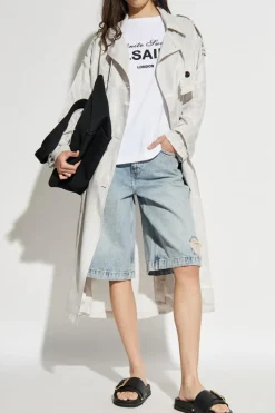 AllSaints NIEBIESKI Jeansowe szorty `Louie`