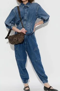 AllSaints NIEBIESKI Jeansowa koszula `Nancy`