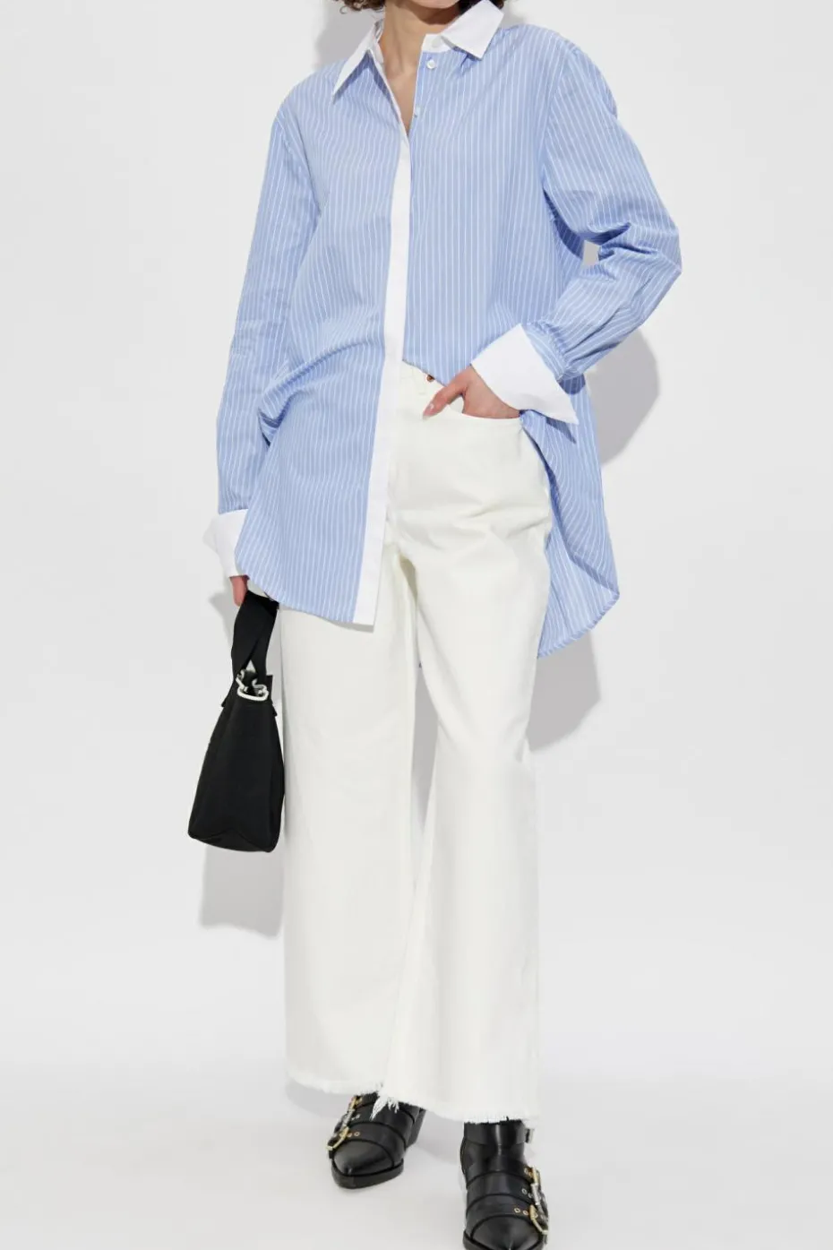AllSaints NIEBIESKI Sukienka `Albert`