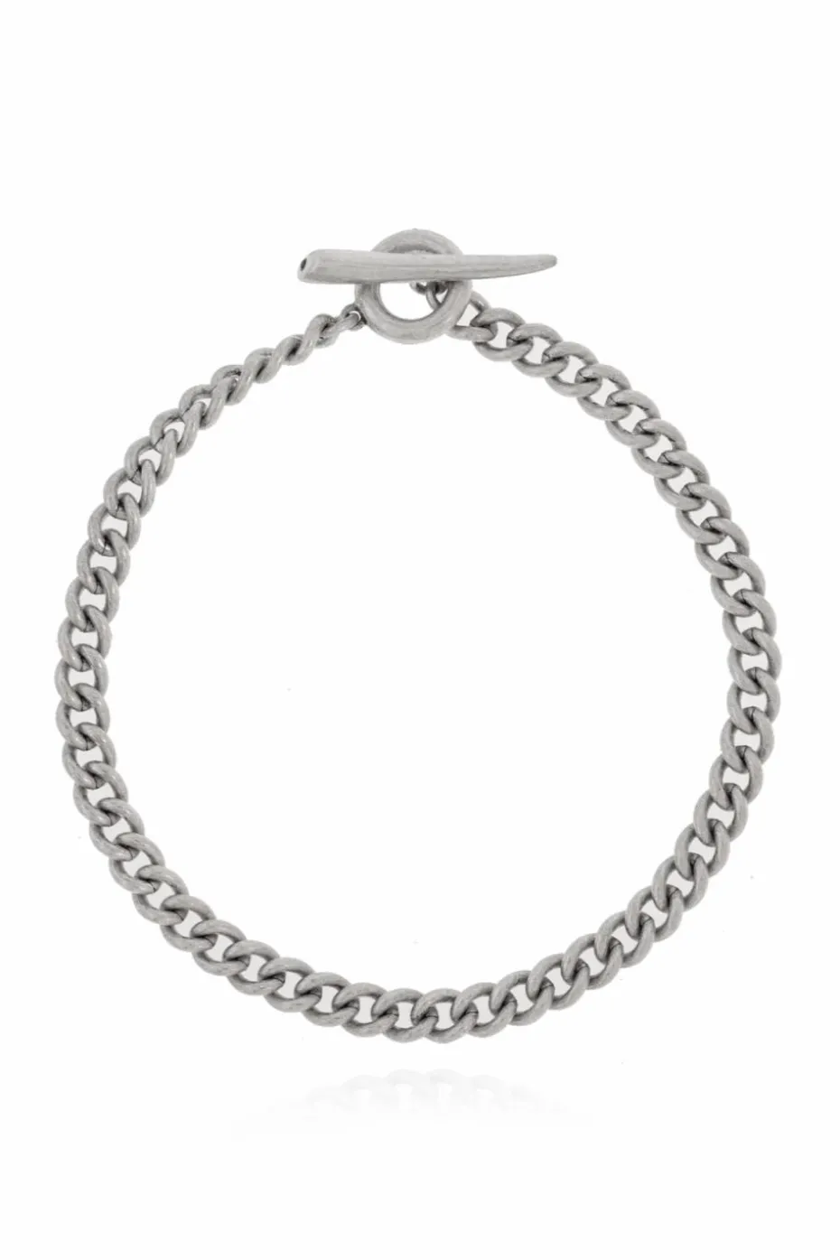 AllSaints SREBRNY Bransoleta z logo