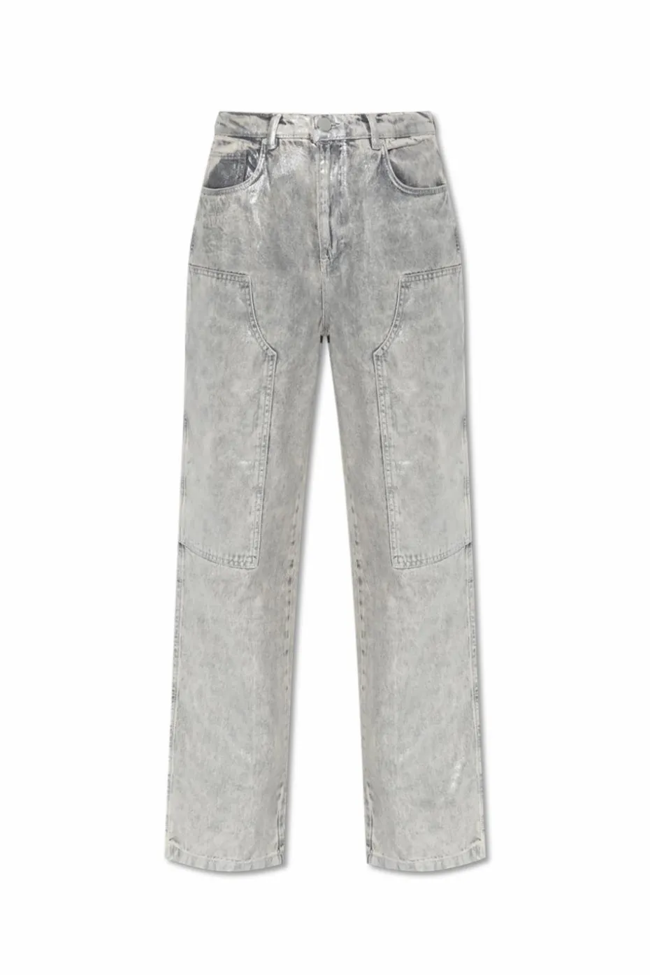 AllSaints SREBRNY Jeansy `Mia`