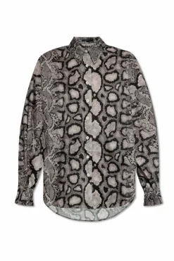AllSaints SZARY Beżowa koszula `Charli`
