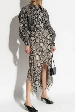AllSaints SZARY Beżowa koszula `Charli`
