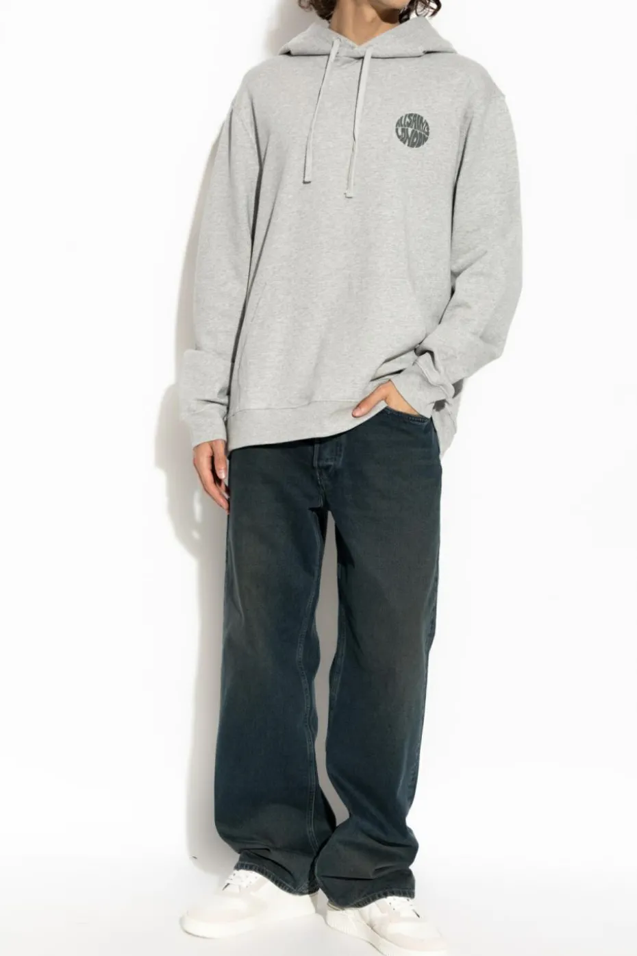 AllSaints SZARY Bluza `Waved`