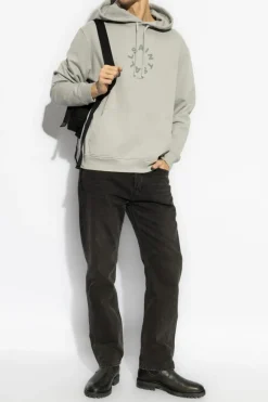 AllSaints SZARY Bluza z kapturem ‘Tierra’