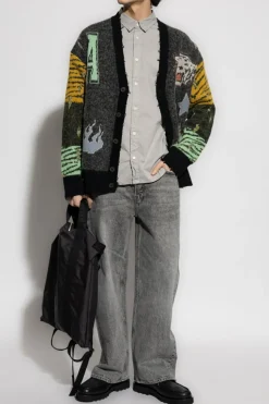 AllSaints SZARY Jeansy `Lenny`