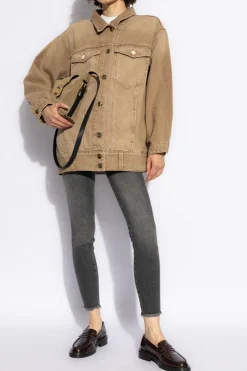 AllSaints SZARY Jeansy ‘Miller’ typu ‘slim’