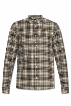 AllSaints SZARY Koszula `Gratton`