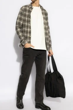 AllSaints SZARY Koszula `Gratton`