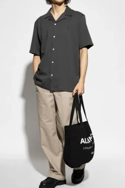 AllSaints SZARY Koszula `Hudson`