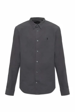 AllSaints SZARY Koszula `Lovell`