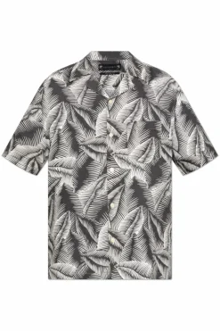 AllSaints SZARY Koszula `Marseille`