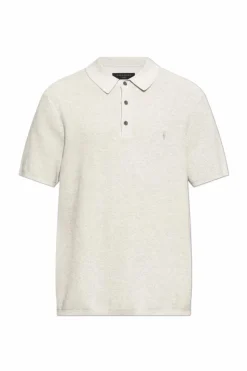 AllSaints SZARY Polo `Aspen`