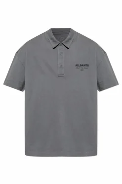 AllSaints SZARY Polo `Xander`
