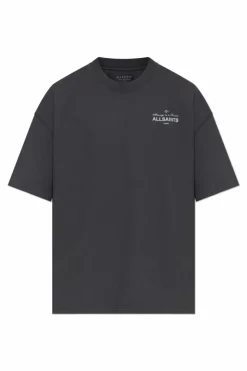 AllSaints SZARY T-shirt `Herald`