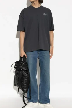 AllSaints SZARY T-shirt `Herald`