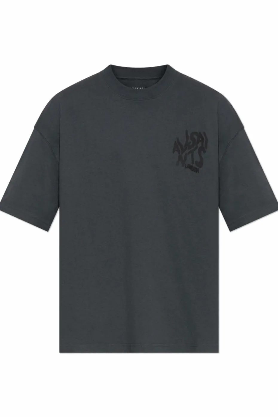 AllSaints SZARY T-shirt `Orlando`