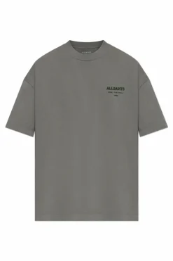 AllSaints SZARY T-shirt `Xander`