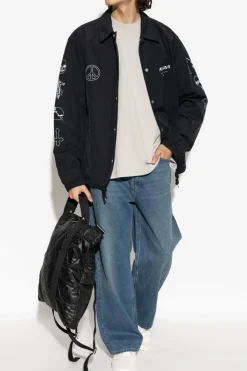 AllSaints SZARY T-shirt `Xander`