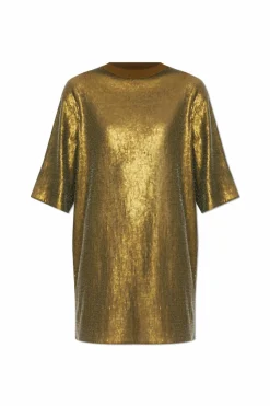 AllSaints ZIELONY Cekinowa sukienka `Fango`