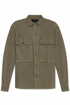 AllSaints ZIELONY Koszula `Albyn`