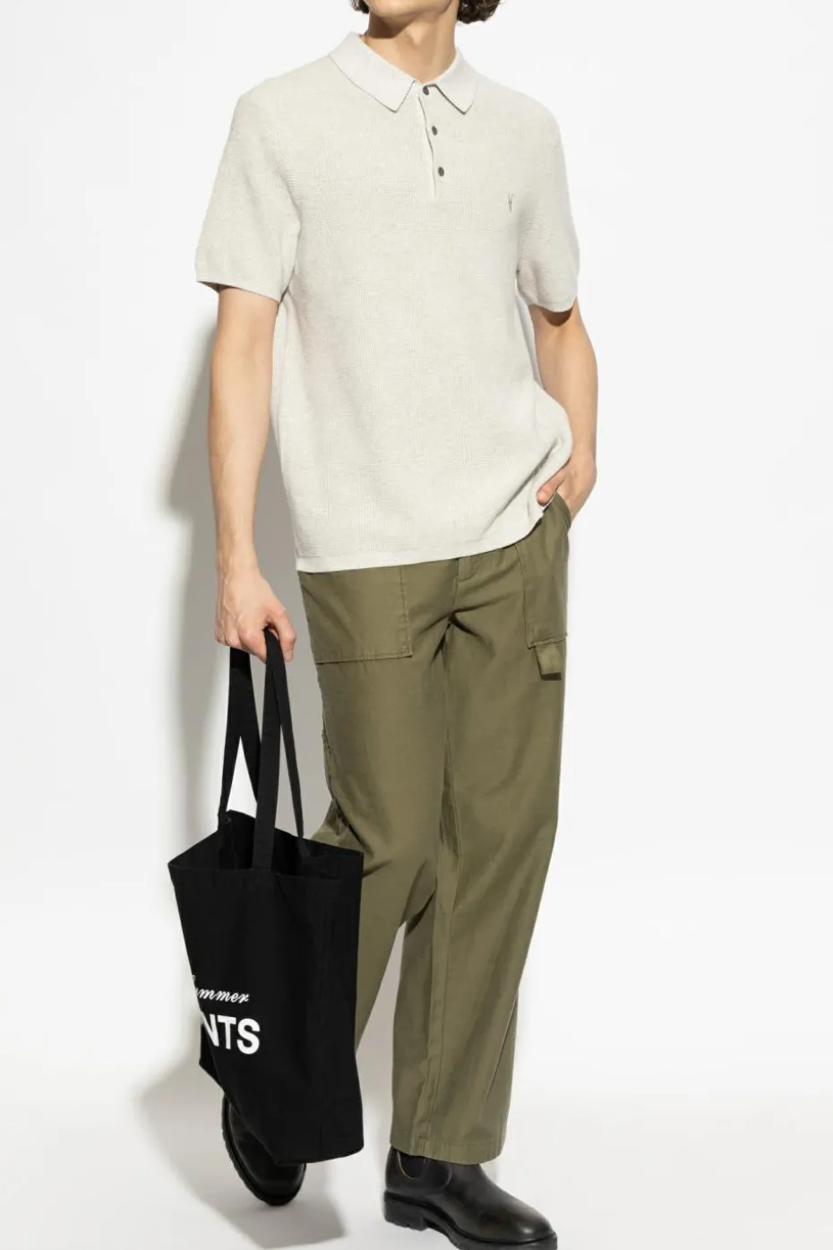 AllSaints ZIELONY Spodnie `Talbot`