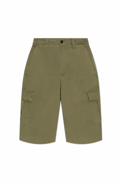 AllSaints ZIELONY Szorty `Flynn`