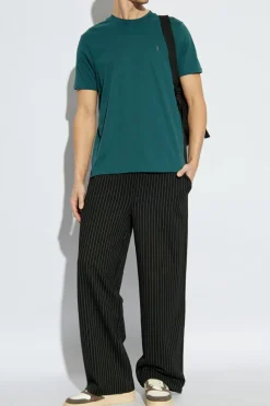 AllSaints ZIELONY T-shirt ‘Brace’