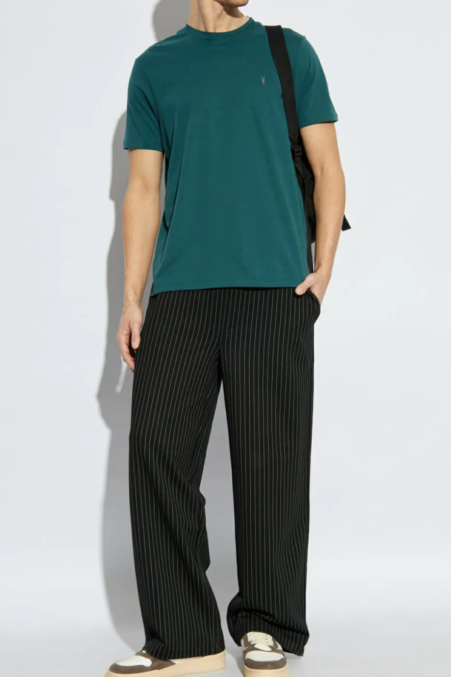 AllSaints ZIELONY T-shirt ‘Brace’
