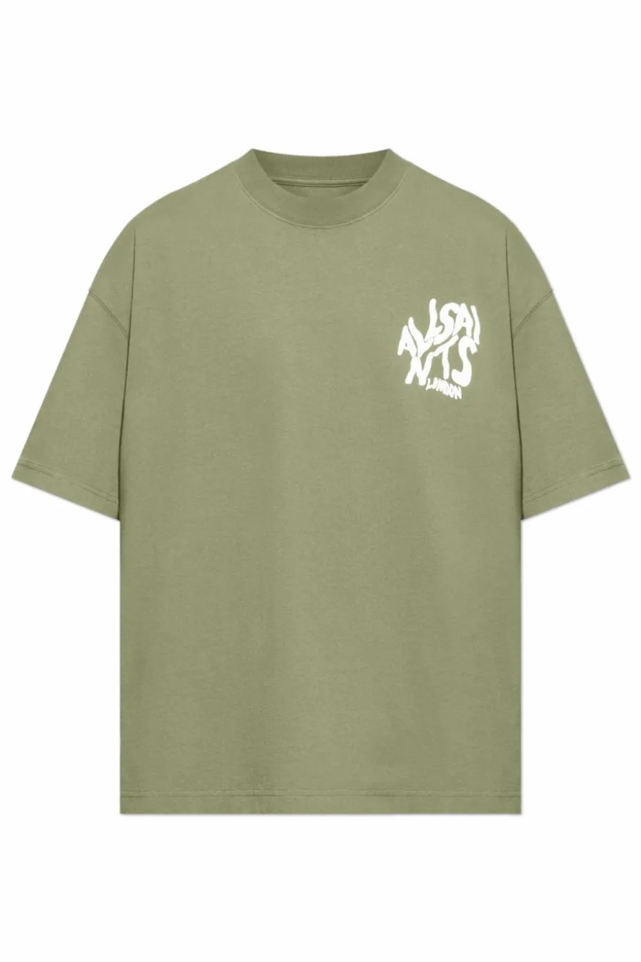 AllSaints ZIELONY T-shirt `Orlando`