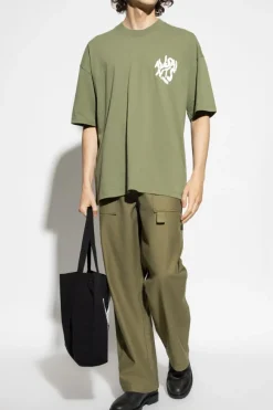AllSaints ZIELONY T-shirt `Orlando`