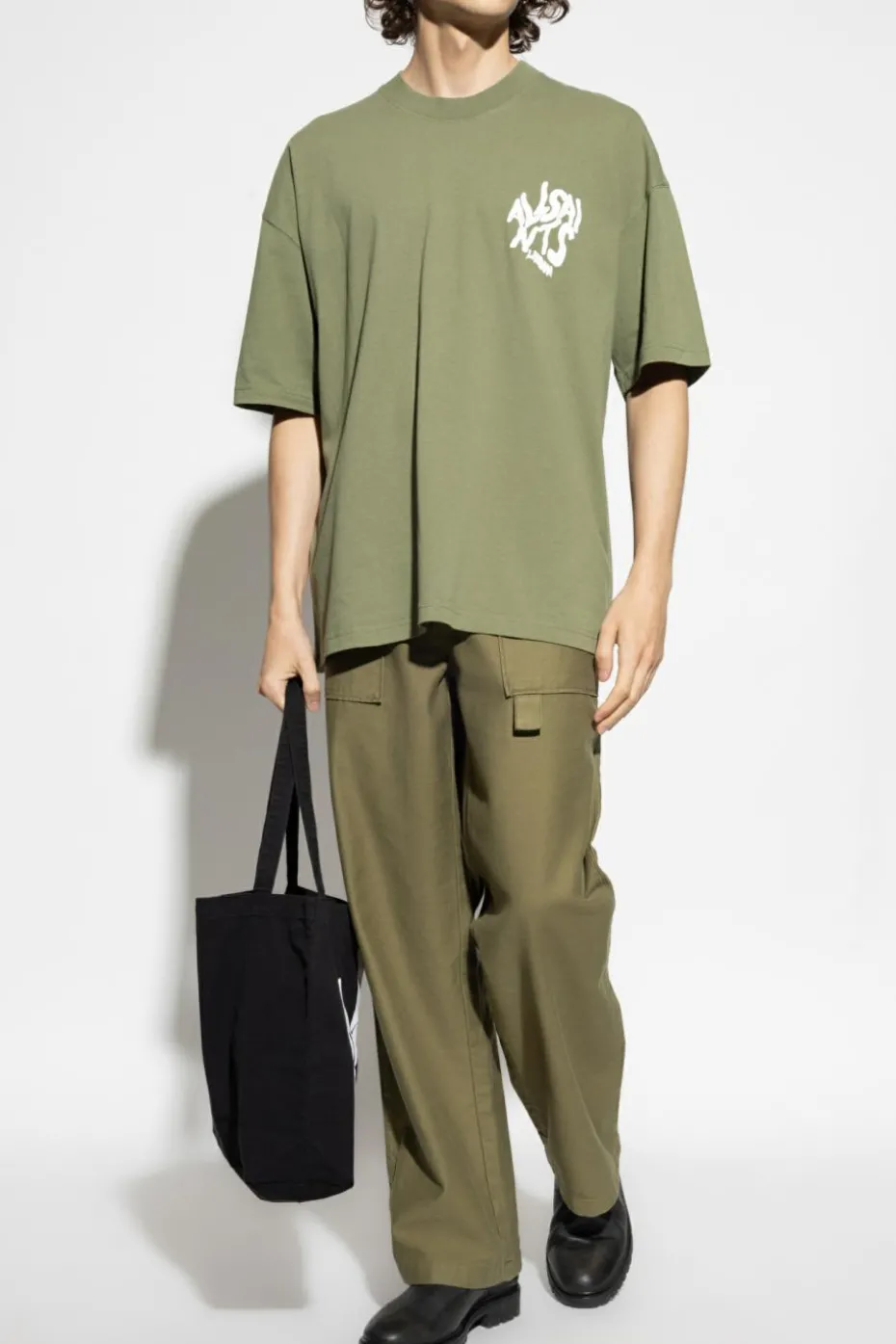 AllSaints ZIELONY T-shirt `Orlando`