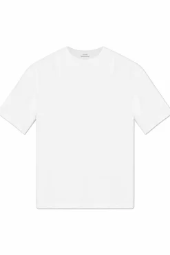 American Vintage BIAŁY T-shirt z okrągłym dekoltem