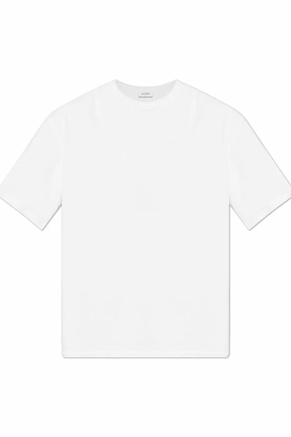 American Vintage BIAŁY T-shirt z okrągłym dekoltem