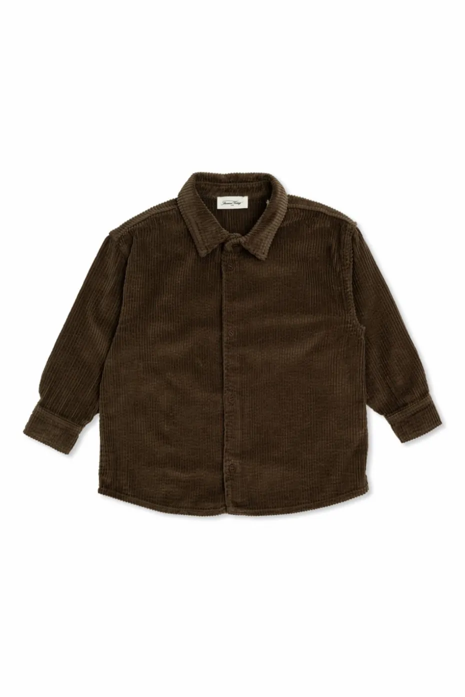 American Vintage Kids BRĄZOWY Sztruksowa koszula