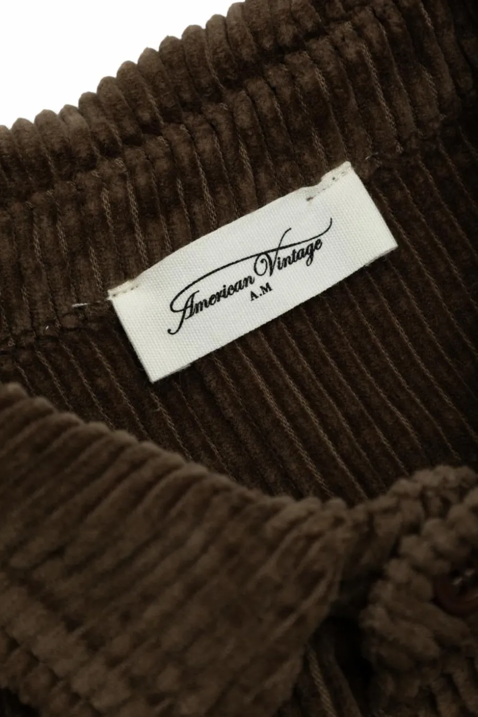 American Vintage Kids BRĄZOWY Sztruksowa koszula
