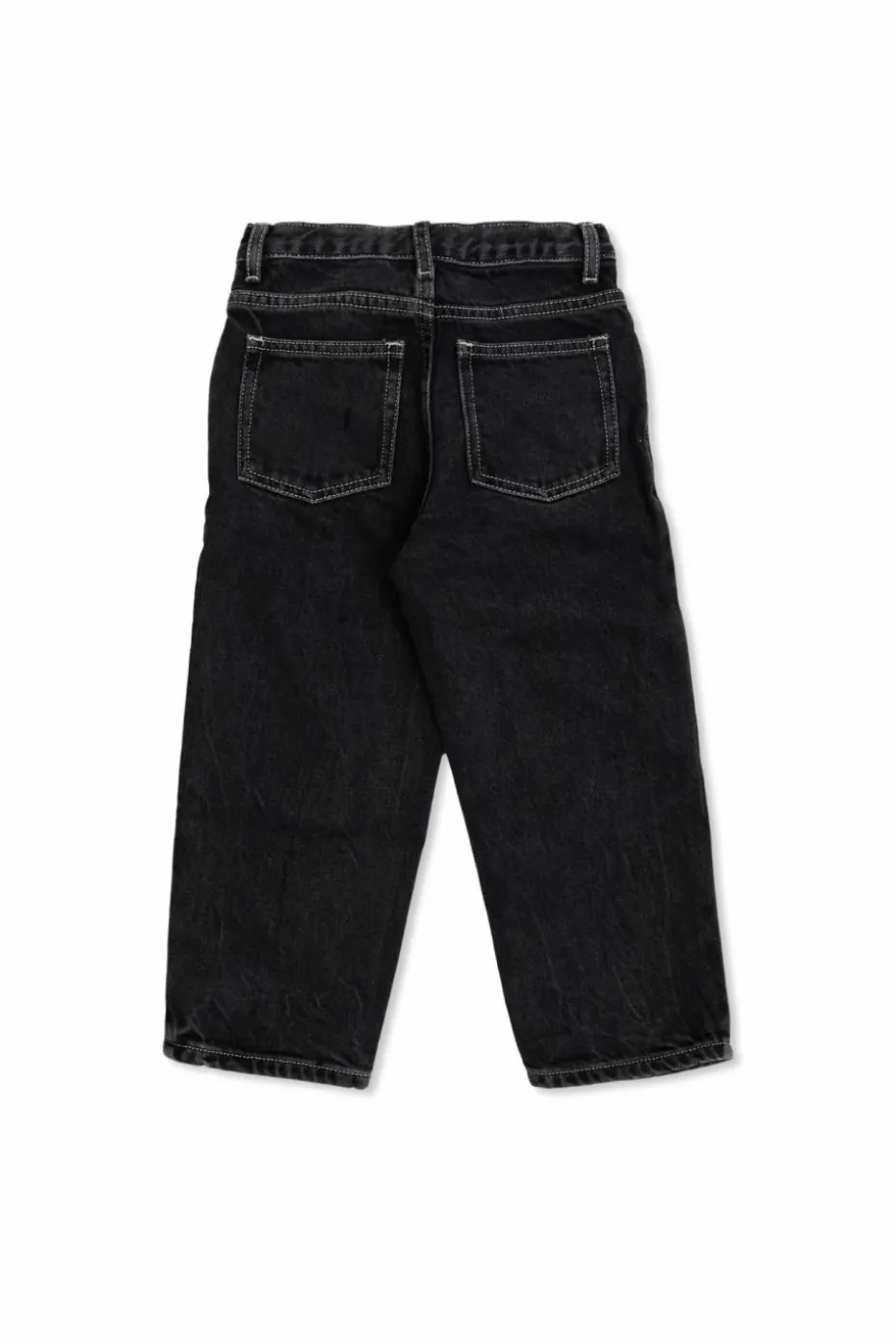 American Vintage Kids CZARNY Jeansy z logo