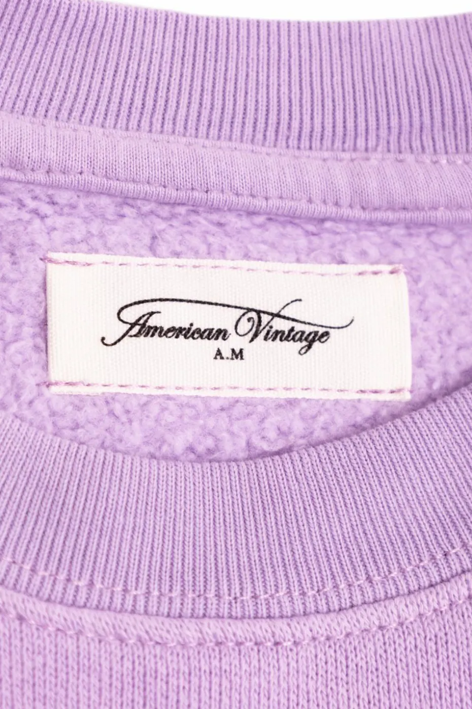 American Vintage Kids FIOLETOWY Bluza z logo