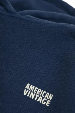 American Vintage Kids GRANATOWY Bluza z kapturem