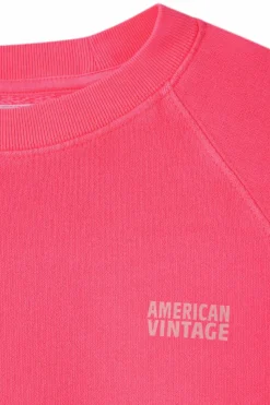 American Vintage Kids neonowy Bluza z logo